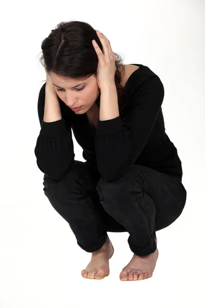 Grieved woman — Stock Photo, Image