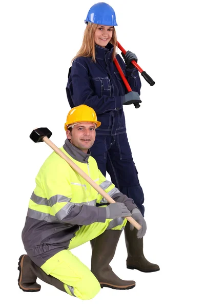 Deux ouvriers — Photo