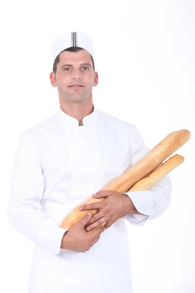 Portret van een bakker — Stockfoto