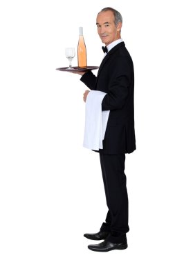 Wine waiter clipart