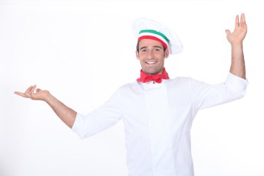 Italian chef clipart