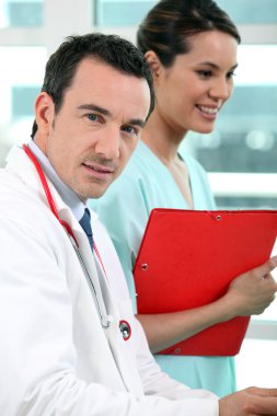 Doctor and nurse clipart