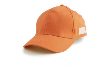 Orange baseball cap clipart