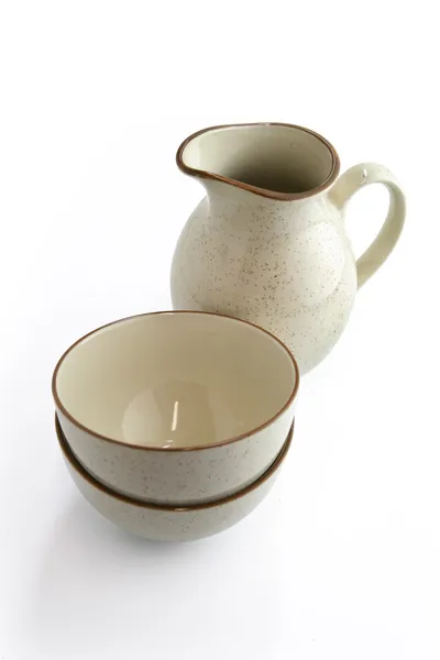 Vasos e taças de cerâmica — Fotografia de Stock