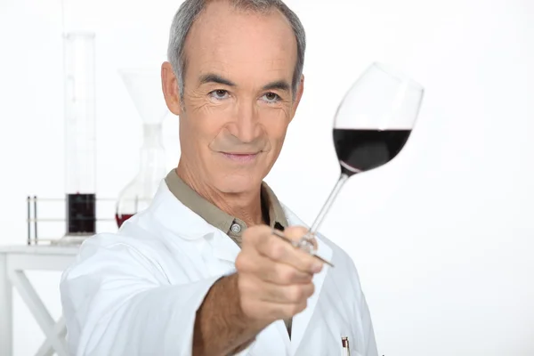 Portrait of an oenologist — Stock Photo, Image