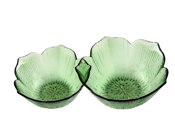 Two glass salad bowls — Stock Photo, Image