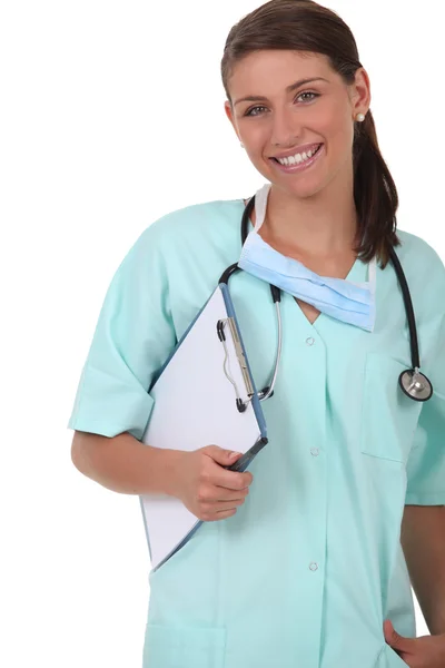 Krankenschwester lächelt — Stockfoto