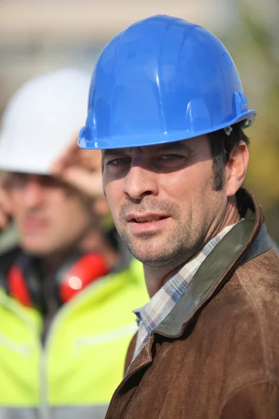 Construction worker on site — Stock Photo, Image