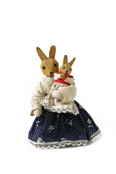 Toy rabbits — Stock Photo, Image