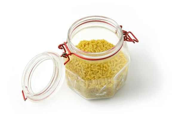 Open jar of pasta — Stock Photo, Image