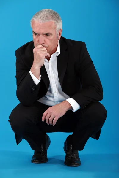 A pensive businessman — Stock Photo, Image