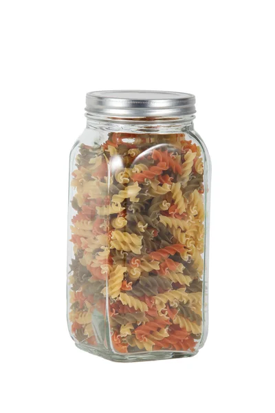 Pasta in a jar — Stock Photo, Image