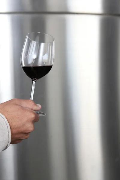 Um copo de vinho — Fotografia de Stock