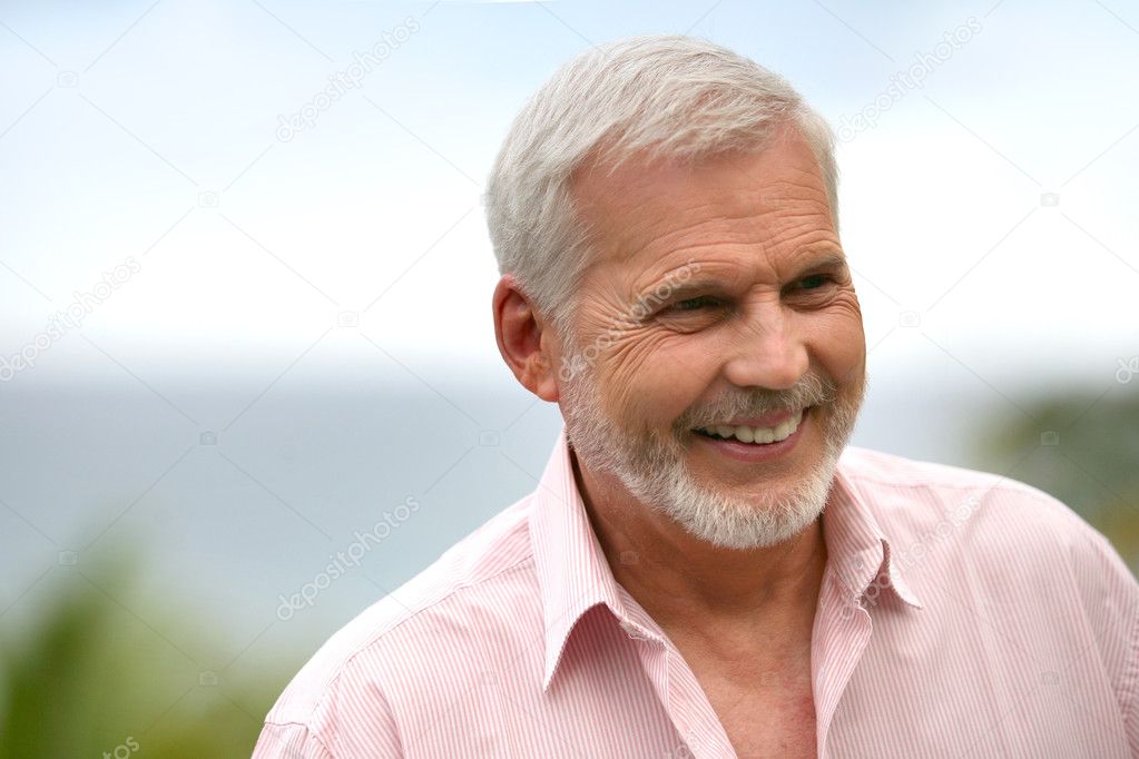 Smiling senior outdoors Stock Photo by ©photography33 11466923