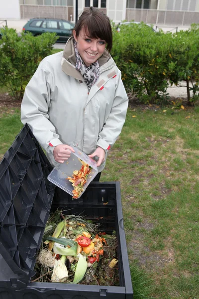 stock image Recycling in the garden