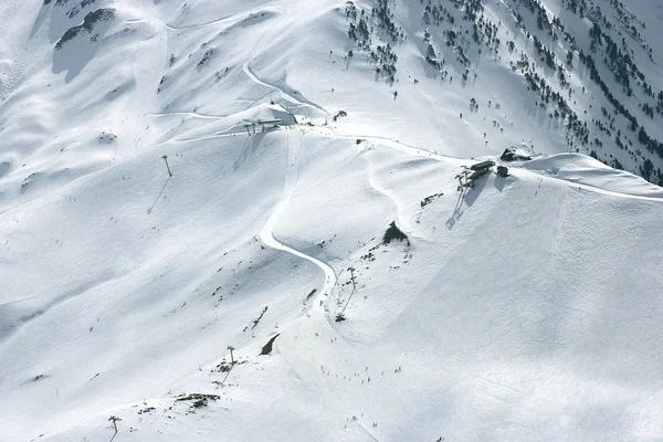 雪盖的山山脊 — 图库照片