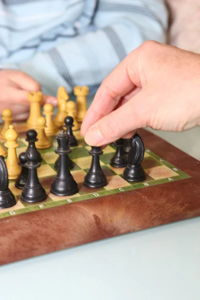 Closeup of a game of chess — Stock Photo, Image