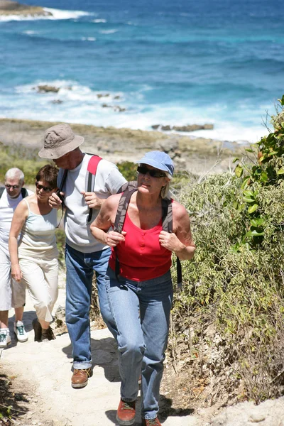 Group of middle-aged hikers — Stock Photo, Image