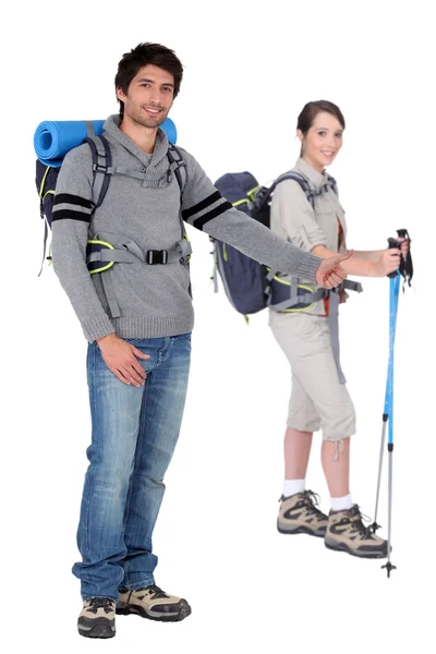Two hikers — Stock Photo, Image