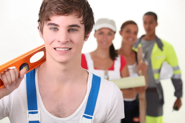 Young with different occupations — Stock Photo, Image
