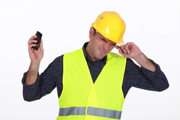 Manliga byggnadsarbetare — Stockfoto