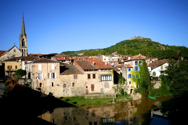典型的法国小镇 — 图库照片