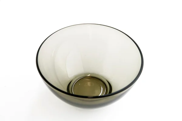 Tigela de salada de vidro vazio — Fotografia de Stock