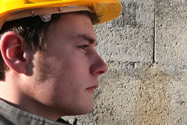 Profile head-shot of manual worker — Stock Photo, Image