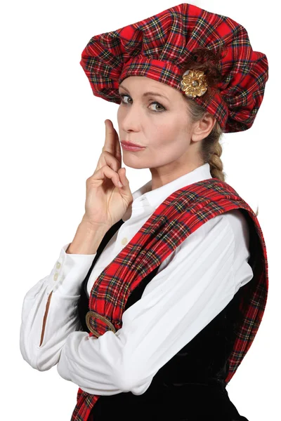 Mulher escocesa — Fotografia de Stock