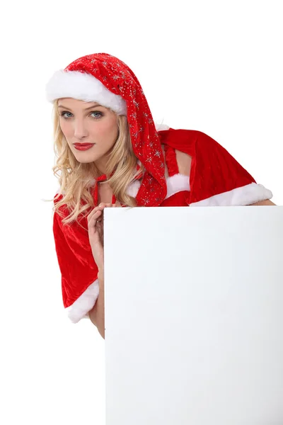 Sexy weiblicher Weihnachtsmann — Stockfoto