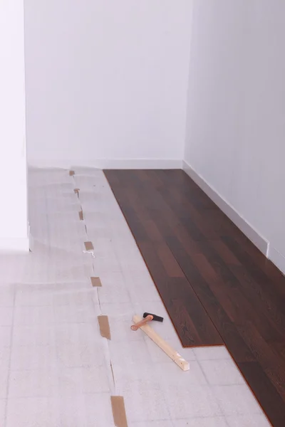 Laminate flooring — Stock Photo, Image