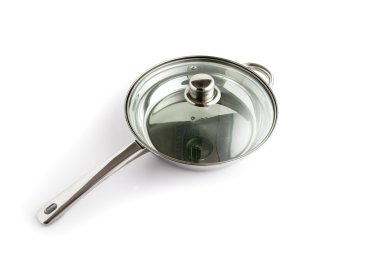 Pan with glass lid clipart