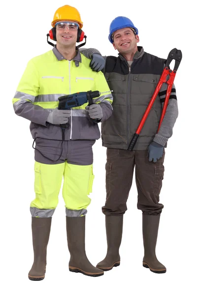 Two laborer colleagues — Stock Photo, Image