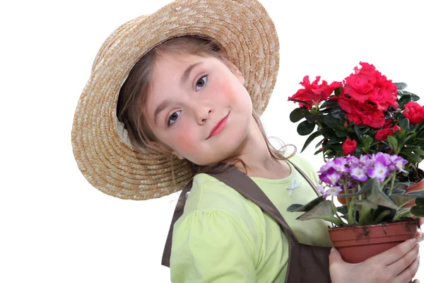 Child gardener — Stock Photo, Image