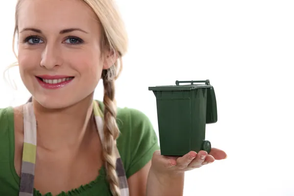 ゴミをリサイクルのための広告 — ストック写真