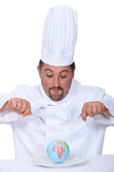 Retrato de um cozinheiro — Fotografia de Stock