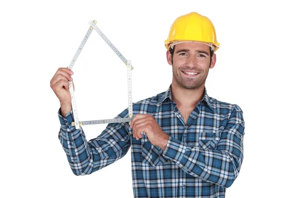 Gelukkig constructor — Stockfoto