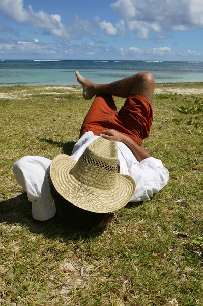 May laying on a beach — Stock Photo, Image
