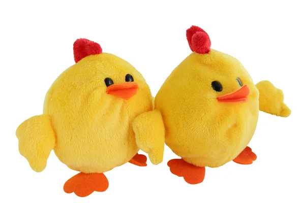 Фаршированные игрушки для цыплят — стоковое фото