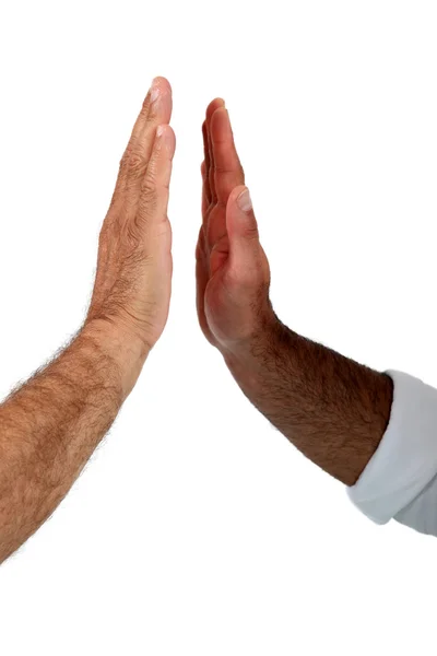 Män klappa händerna — Stockfoto