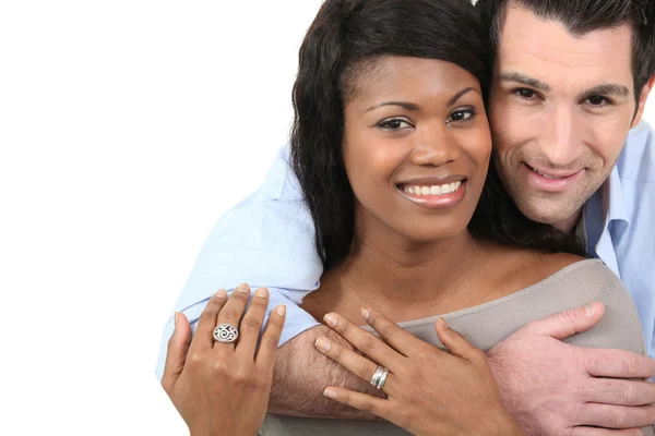 Couple in a loving embrace — Stock Photo, Image