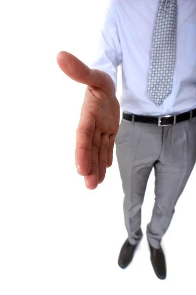 Empresário oferecendo-se para apertar a mão — Fotografia de Stock