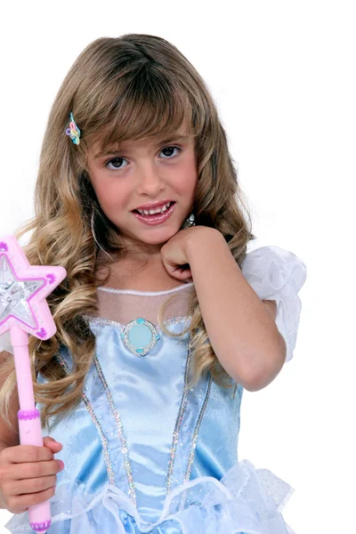 Liten flicka i en fairy klänning — Stockfoto