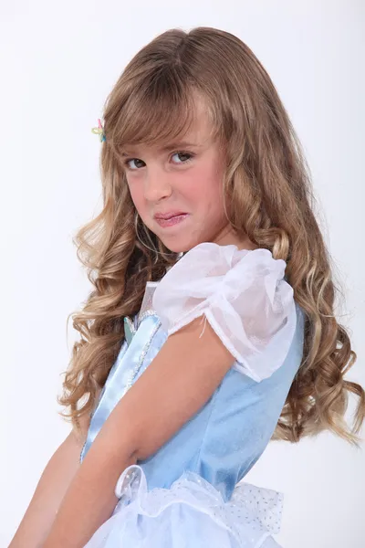 Little girl in a fancy dress — Stock Photo, Image