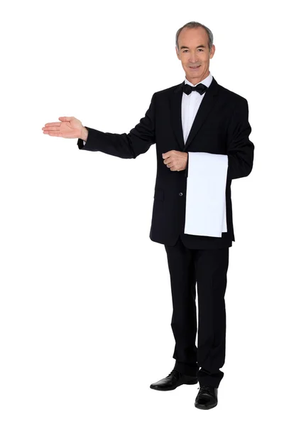 Professional waiter — Stock Photo, Image