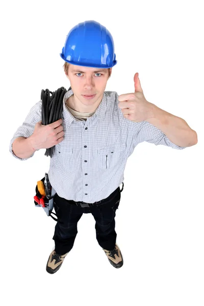 Positive electrician — Stock Photo, Image