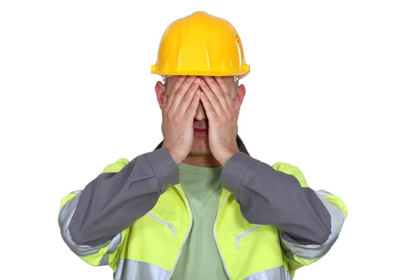 Construtor perturbado — Fotografia de Stock