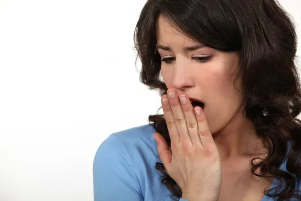Mujer bostezando —  Fotos de Stock