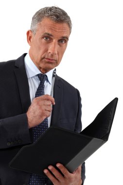 Closeup of a CEO clipart