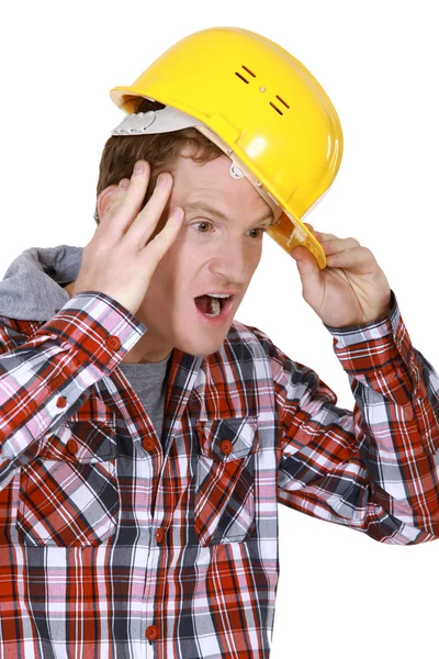 Workers scared — Stock Photo, Image